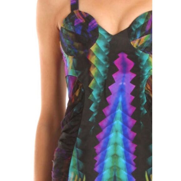 BELLE SAUVAGE QUILTED BRA DRESS NWT Size 36/4 Small - Picture 3 of 10